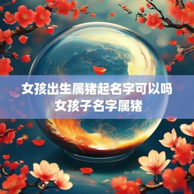 女孩出生属猪起名字可以吗 女孩子名字属猪