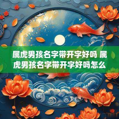 属虎男孩名字带开字好吗 属虎男孩名字带开字好吗怎么取