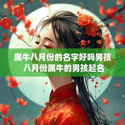 属牛八月份的名字好吗男孩 八月份属牛的男孩起名