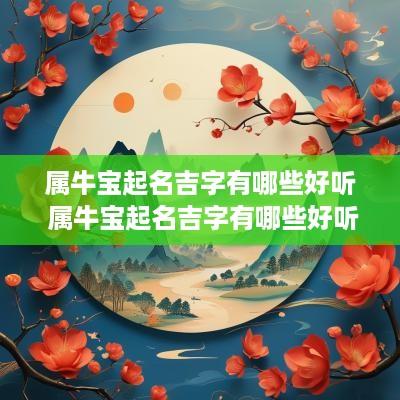 属牛宝起名吉字有哪些好听 属牛宝起名吉字有哪些好听的