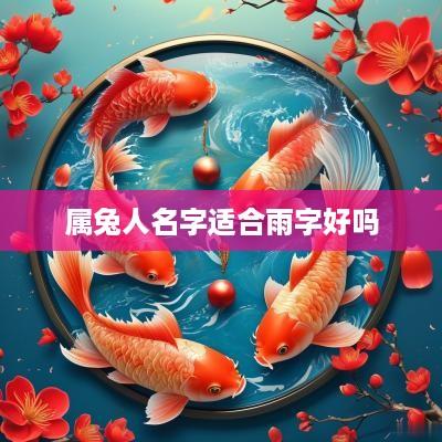 属兔人名字适合雨字好吗