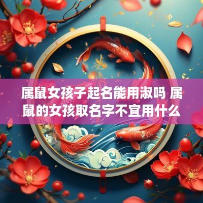 属鼠女孩子起名能用淑吗 属鼠的女孩取名字不宜用什么字