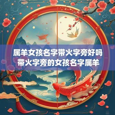 属羊女孩名字带火字旁好吗 带火字旁的女孩名字属羊
