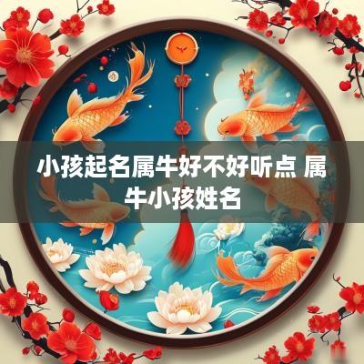 小孩起名属牛好不好听点 属牛小孩姓名 小孩起名属牛好不好听点 属牛小孩姓名