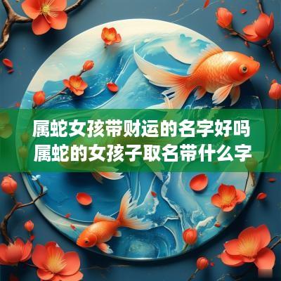 属蛇女孩带财运的名字好吗 属蛇的女孩子取名带什么字好