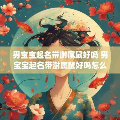 男宝宝起名带澍属鼠好吗 男宝宝起名带澍属鼠好吗怎么取