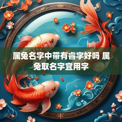 属兔名字中带有睿字好吗 属兔取名字宜用字