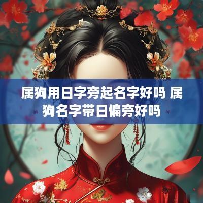 属狗用日字旁起名字好吗 属狗名字带日偏旁好吗