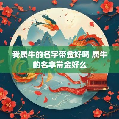 我属牛的名字带金好吗 属牛的名字带金好么