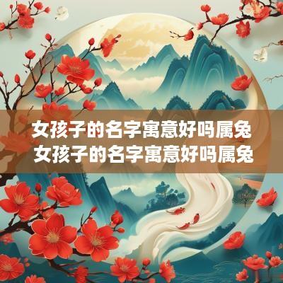 女孩子的名字寓意好吗属兔 女孩子的名字寓意好吗属兔