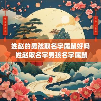 姓赵的男孩取名字属鼠好吗 姓赵取名字男孩名字属鼠