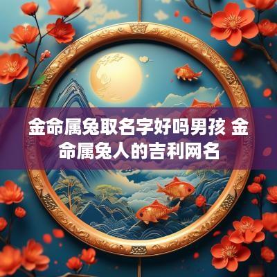 金命属兔取名字好吗男孩 金命属兔人的吉利网名