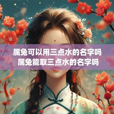 属兔可以用三点水的名字吗 属兔能取三点水的名字吗