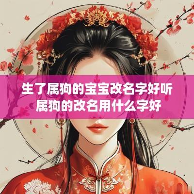 生了属狗的宝宝改名字好听 属狗的改名用什么字好