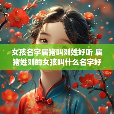 女孩名字属猪叫刘姓好听 属猪姓刘的女孩叫什么名字好
