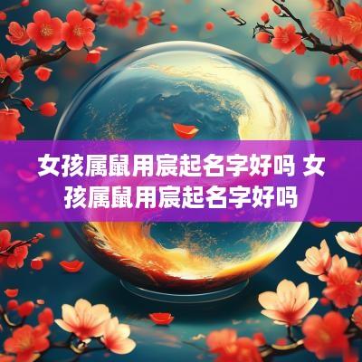 女孩属鼠用宸起名字好吗 女孩属鼠用宸起名字好吗