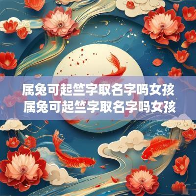 属兔可起竺字取名字吗女孩 属兔可起竺字取名字吗女孩子