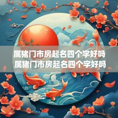 属猪门市房起名四个字好吗 属猪门市房起名四个字好吗女孩
