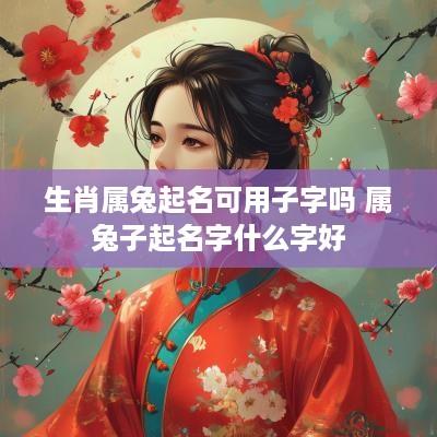 生肖属兔起名可用子字吗 属兔子起名字什么字好