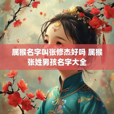 属猴名字叫张修杰好吗 属猴张姓男孩名字大全