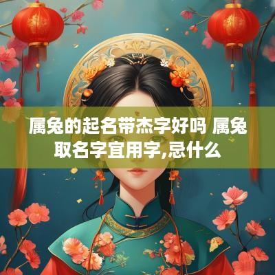 属兔的起名带杰字好吗 属兔取名字宜用字,忌什么