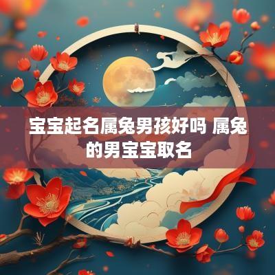 宝宝起名属兔男孩好吗 属兔的男宝宝取名