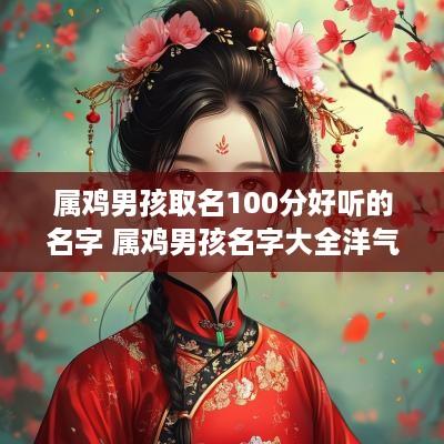 属鸡男孩取名100分好听的名字 属鸡男孩名字大全洋气