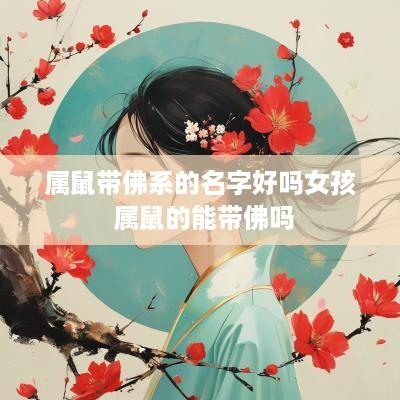 属鼠带佛系的名字好吗女孩 属鼠的能带佛吗