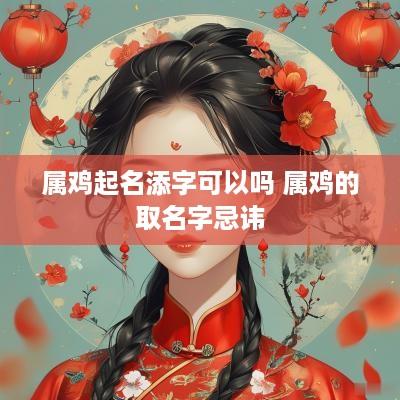 属鸡起名添字可以吗 属鸡的取名字忌讳