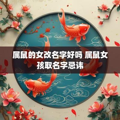 属鼠的女改名字好吗 属鼠女孩取名字忌讳