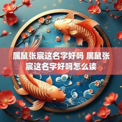 属鼠张宸这名字好吗 属鼠张宸这名字好吗怎么读