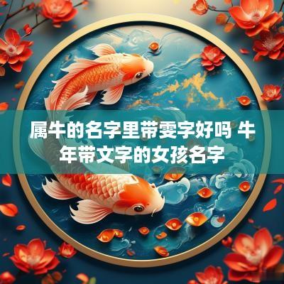 属牛的名字里带雯字好吗 蛇年带文字的女孩名字