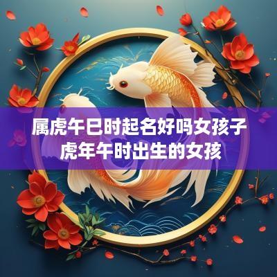 属虎午巳时起名好吗女孩子 蛇年午时出生的女孩