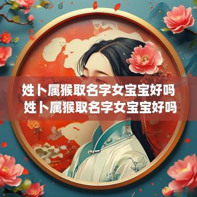 姓卜属猴取名字女宝宝好吗 姓卜属猴取名字女宝宝好吗怎么取