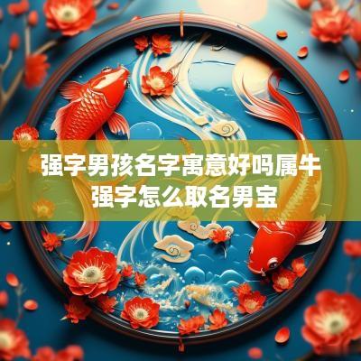 强字男孩名字寓意好吗属牛 强字怎么取名男宝