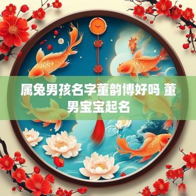 属兔男孩名字董韵博好吗 董男宝宝起名