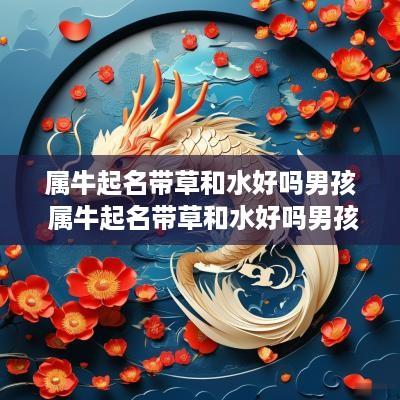 属牛起名带草和水好吗男孩 属牛起名带草和水好吗男孩名字