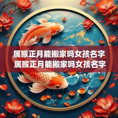 属猴正月能搬家吗女孩名字 属猴正月能搬家吗女孩名字叫什么