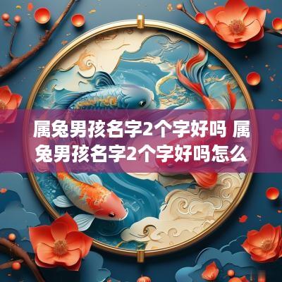 属兔男孩名字2个字好吗 属兔男孩名字2个字好吗怎么取