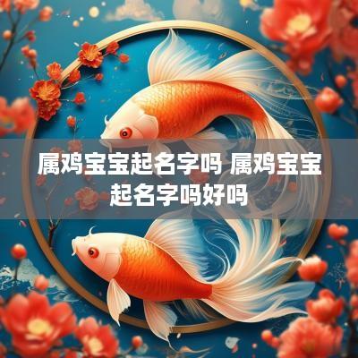 属鸡宝宝起名字吗 属鸡宝宝起名字吗好吗