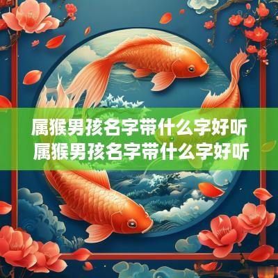 属猴男孩名字带什么字好听 属猴男孩名字带什么字好听点 属猴男孩名字带什么字好听 属猴男孩名字带什么字好听点