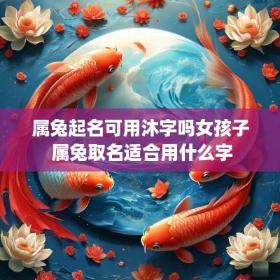 属兔起名可用沐字吗女孩子 属兔取名适合用什么字