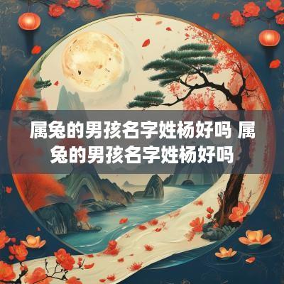 属兔的男孩名字姓杨好吗 属兔的男孩名字姓杨好吗