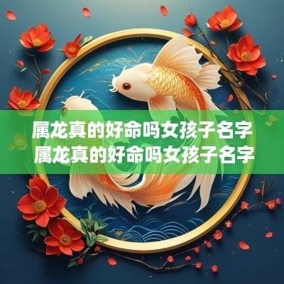 属龙真的好命吗女孩子名字 属龙真的好命吗女孩子名字大全