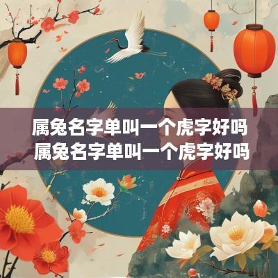 属兔名字单叫一个虎字好吗 属兔名字单叫一个虎字好吗女孩