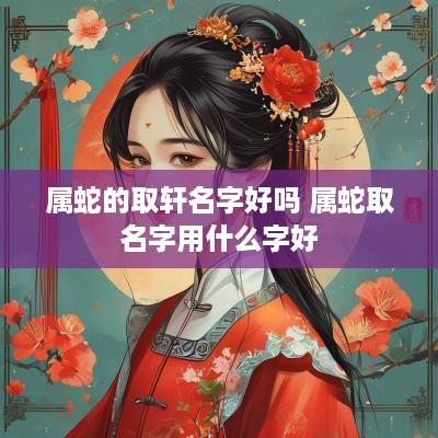 属蛇的取轩名字好吗 属蛇取名字用什么字好