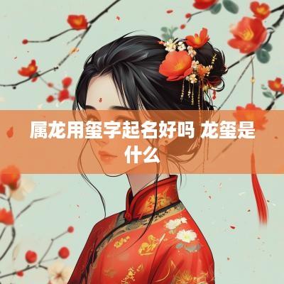 属龙用玺字起名好吗 龙玺是什么