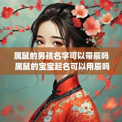 属鼠的男孩名字可以带辰吗 属鼠的宝宝起名可以用辰吗