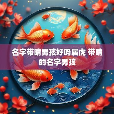 名字带晴男孩好吗属虎 带晴的名字男孩