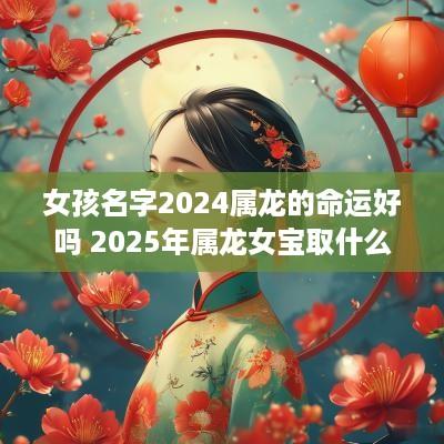 女孩名字2025属龙的命运好吗 2025年属龙女宝取什么名字好
